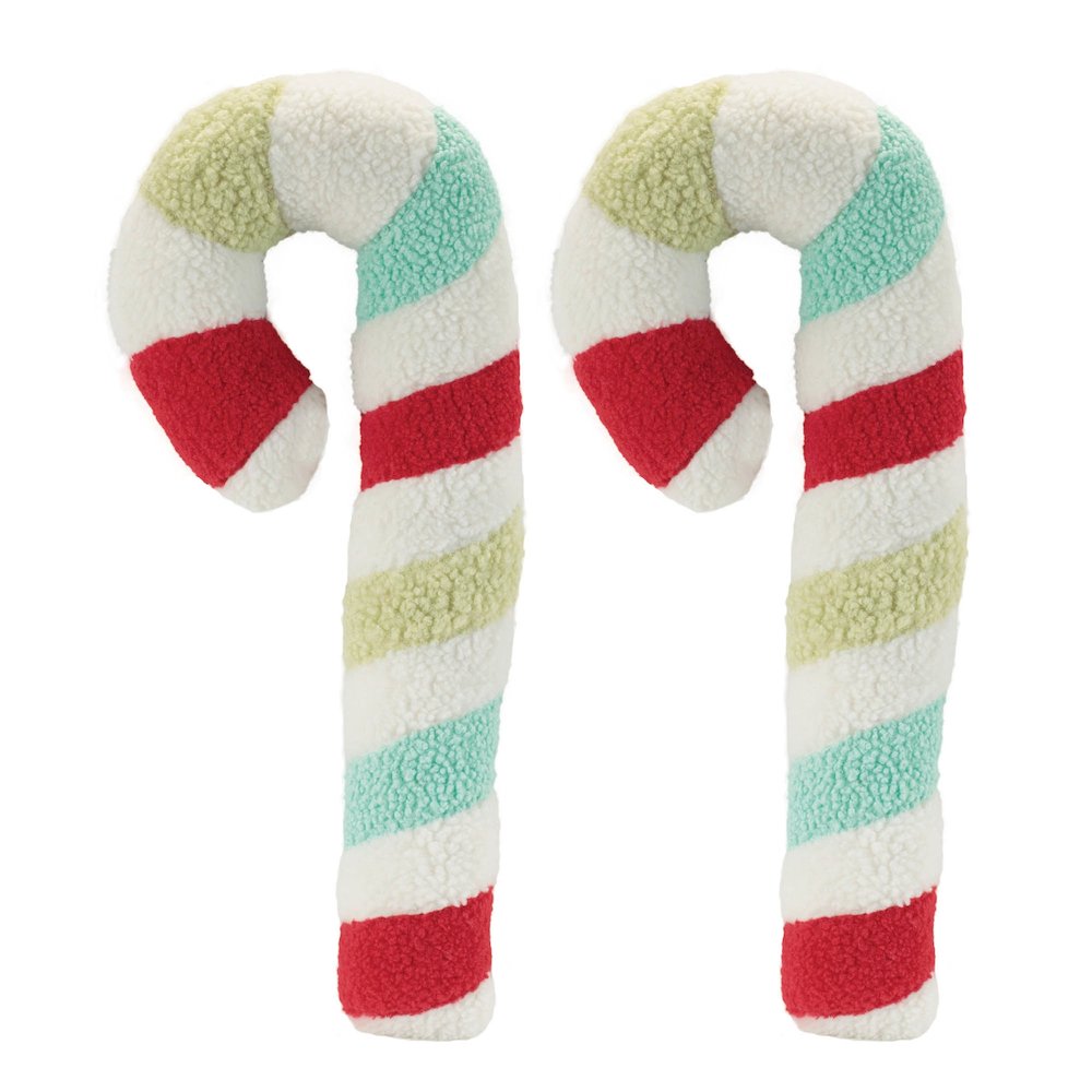 Plush Candy Cane Decor (Set of 2). Picture 2
