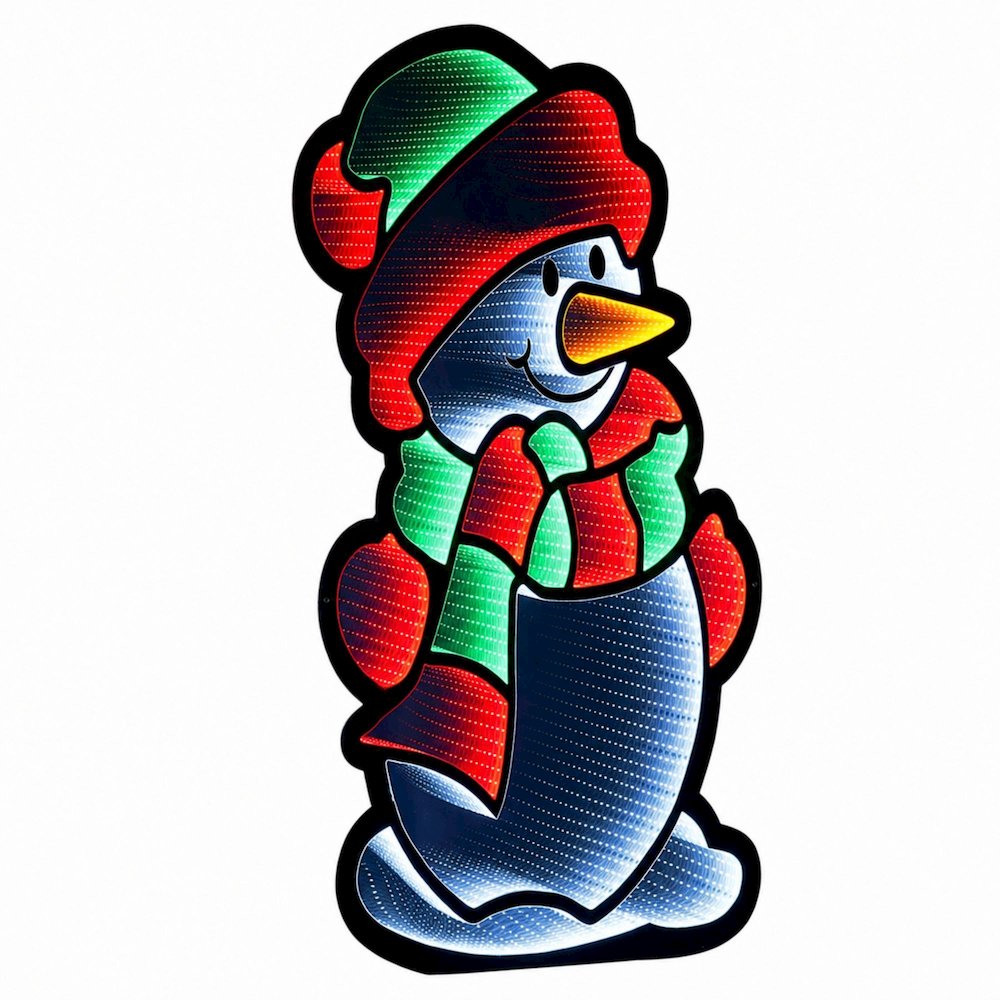 Snowman Ekkolight 47"H. Picture 1