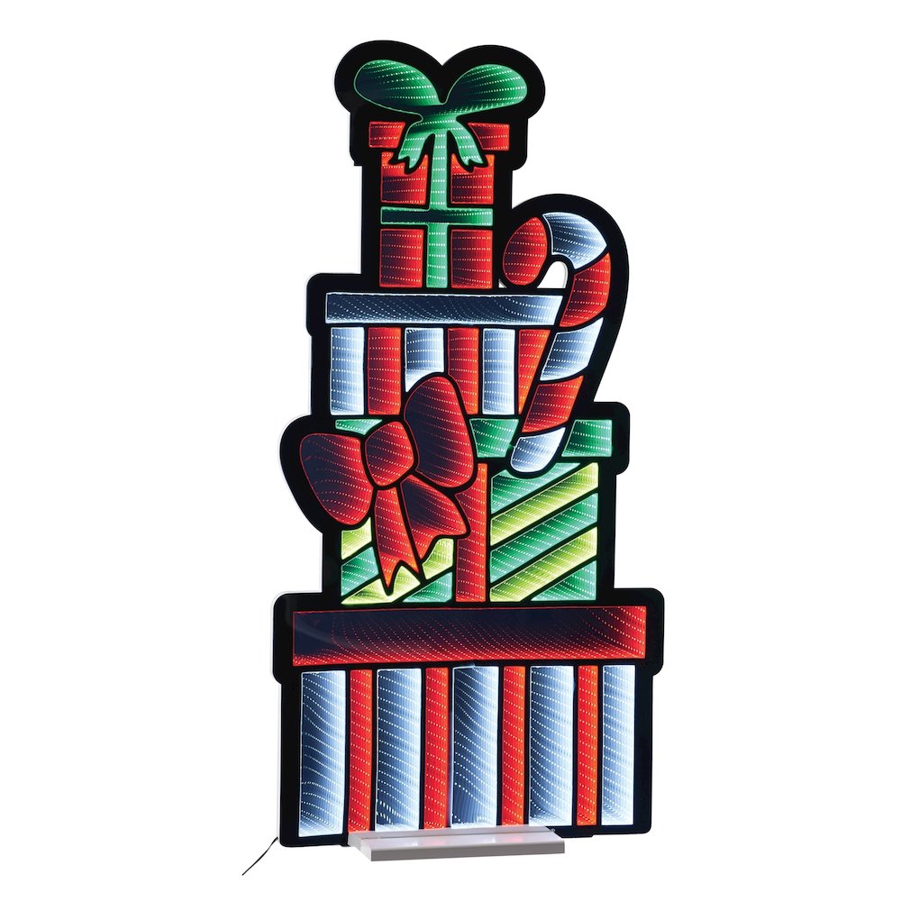 Package Stack and Candy Cane Ekkolight 47"H. Picture 1