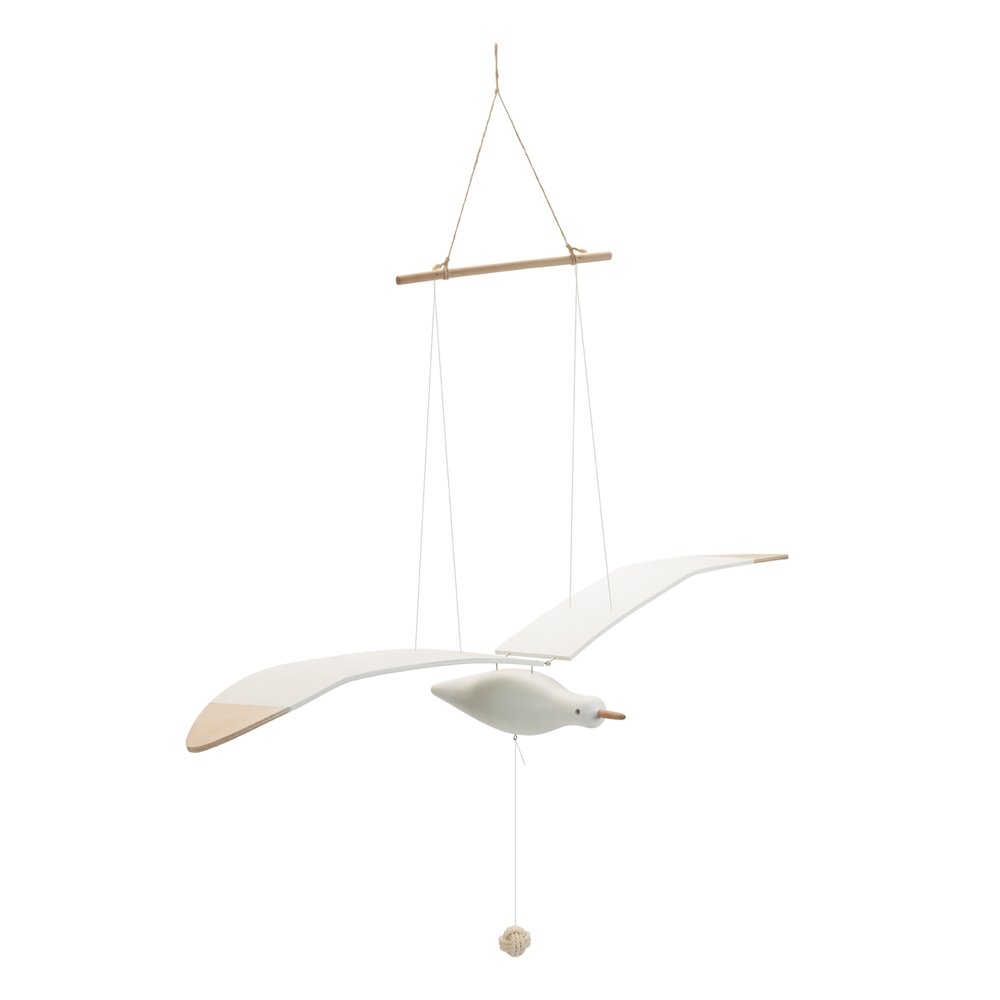 Hanging Wood Sea Bird Decor 37"H. Picture 1