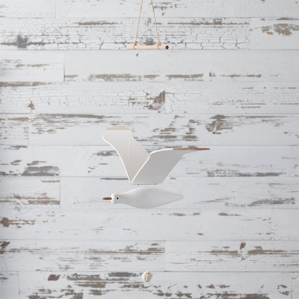 Hanging Wood Sea Bird Decor 37"H. Picture 3