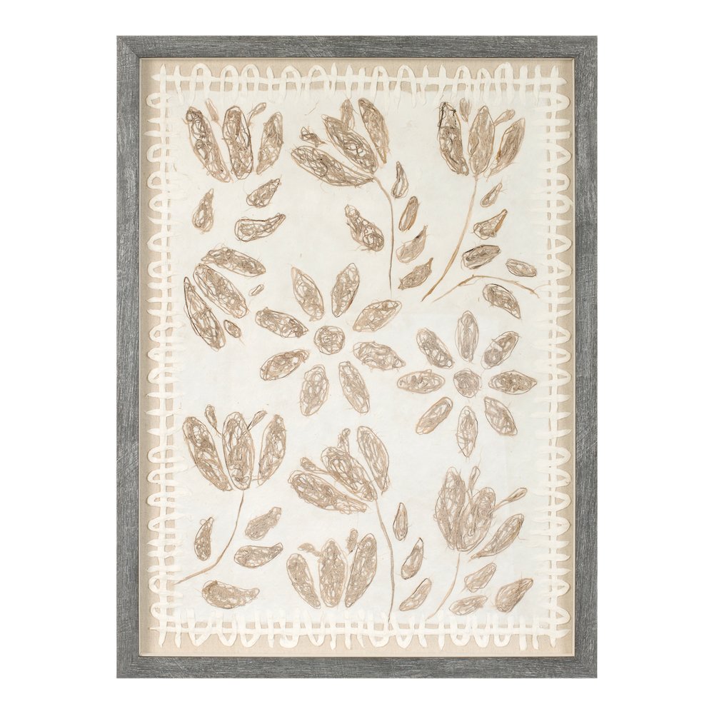 Framed Floral Wall Art Under Glass  (Set of 2). Picture 3