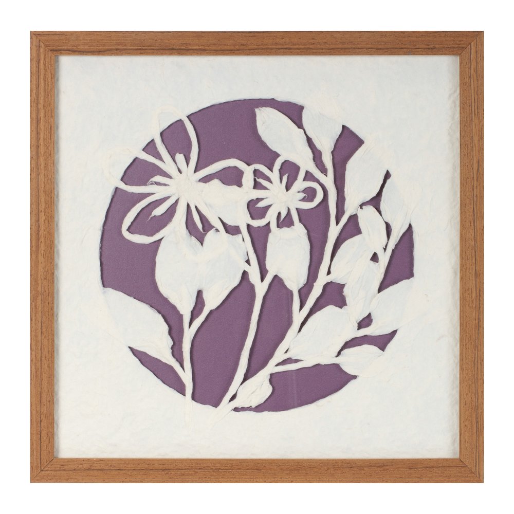 Framed Floral Wall Art Under Glass (Set of 2). Picture 2