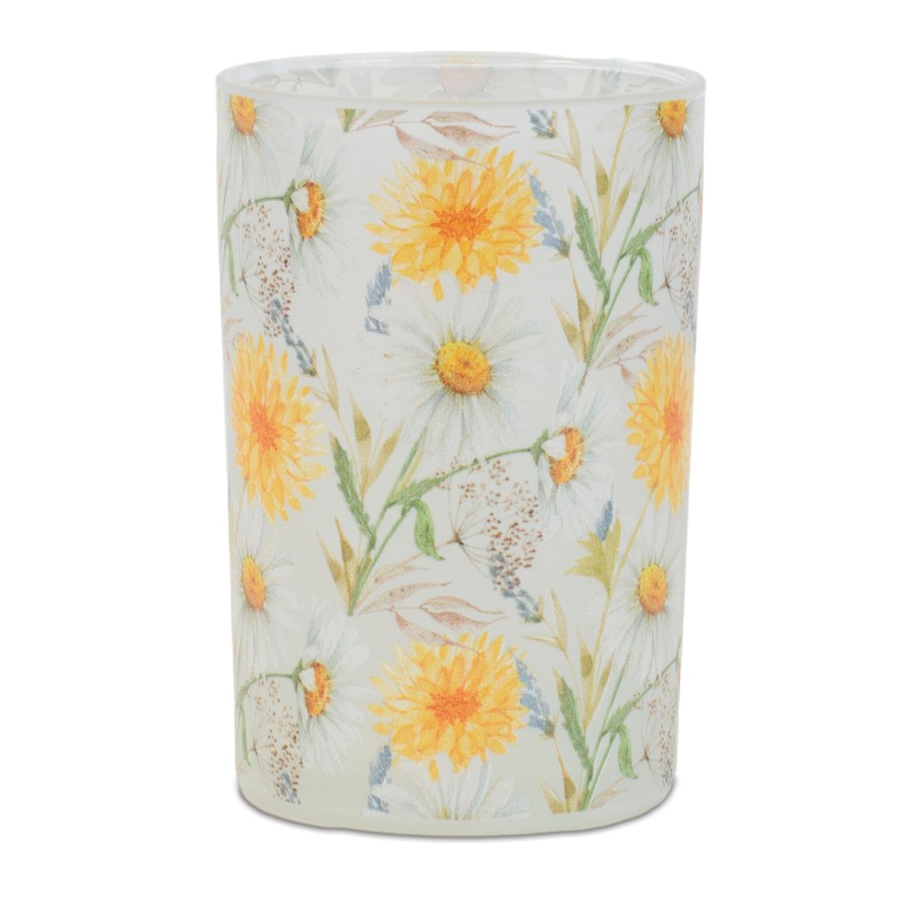 Floral Print Votive Candle Holder (Set of 2). Picture 3