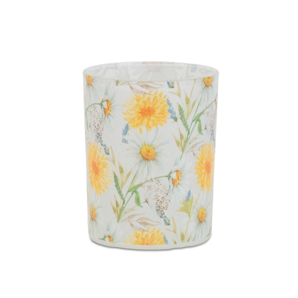 Floral Print Votive Candle Holder (Set of 2). Picture 4