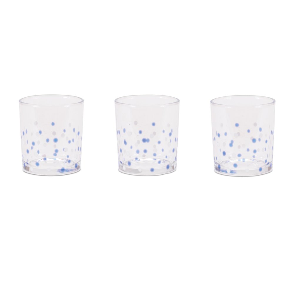 Dotted Glass Votive Candle Holder (Set of 3). Picture 1
