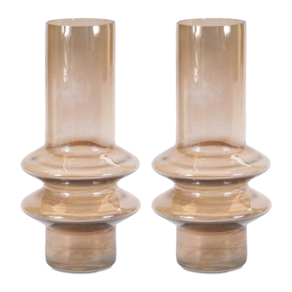 Modern Glass Cylinder Vase (Set of 2). Picture 2