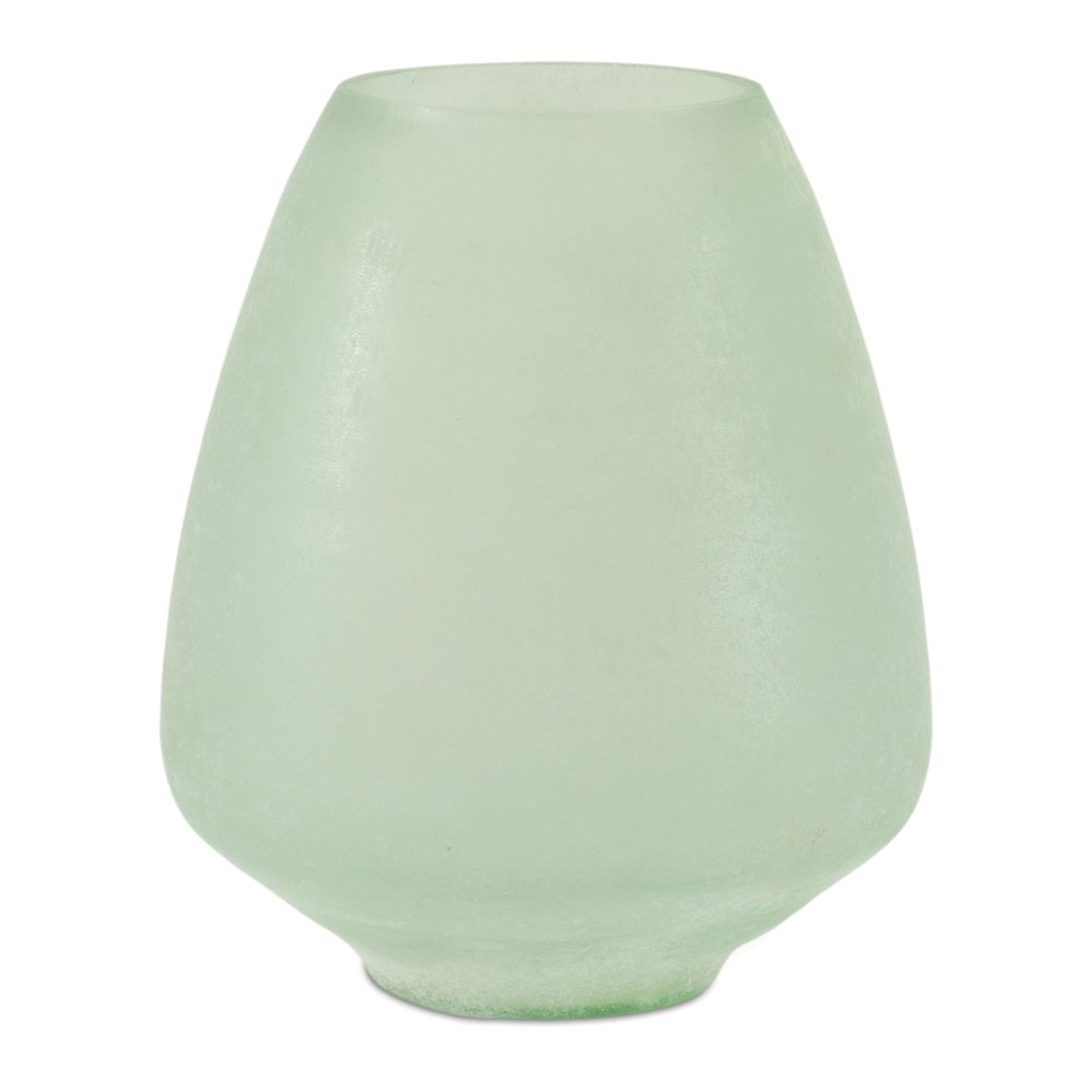 Green Glass Vase. Picture 1