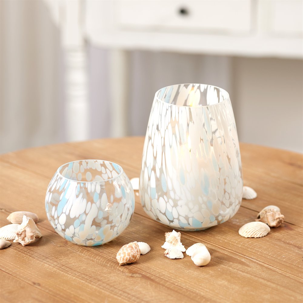 Painted Glass Candle Holder Vase (Set of 4). Picture 2