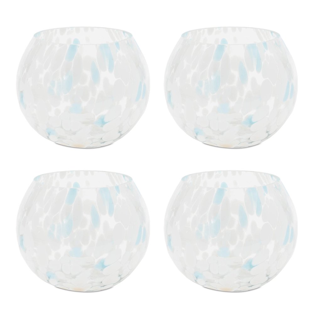 Painted Glass Candle Holder Vase (Set of 4). Picture 5