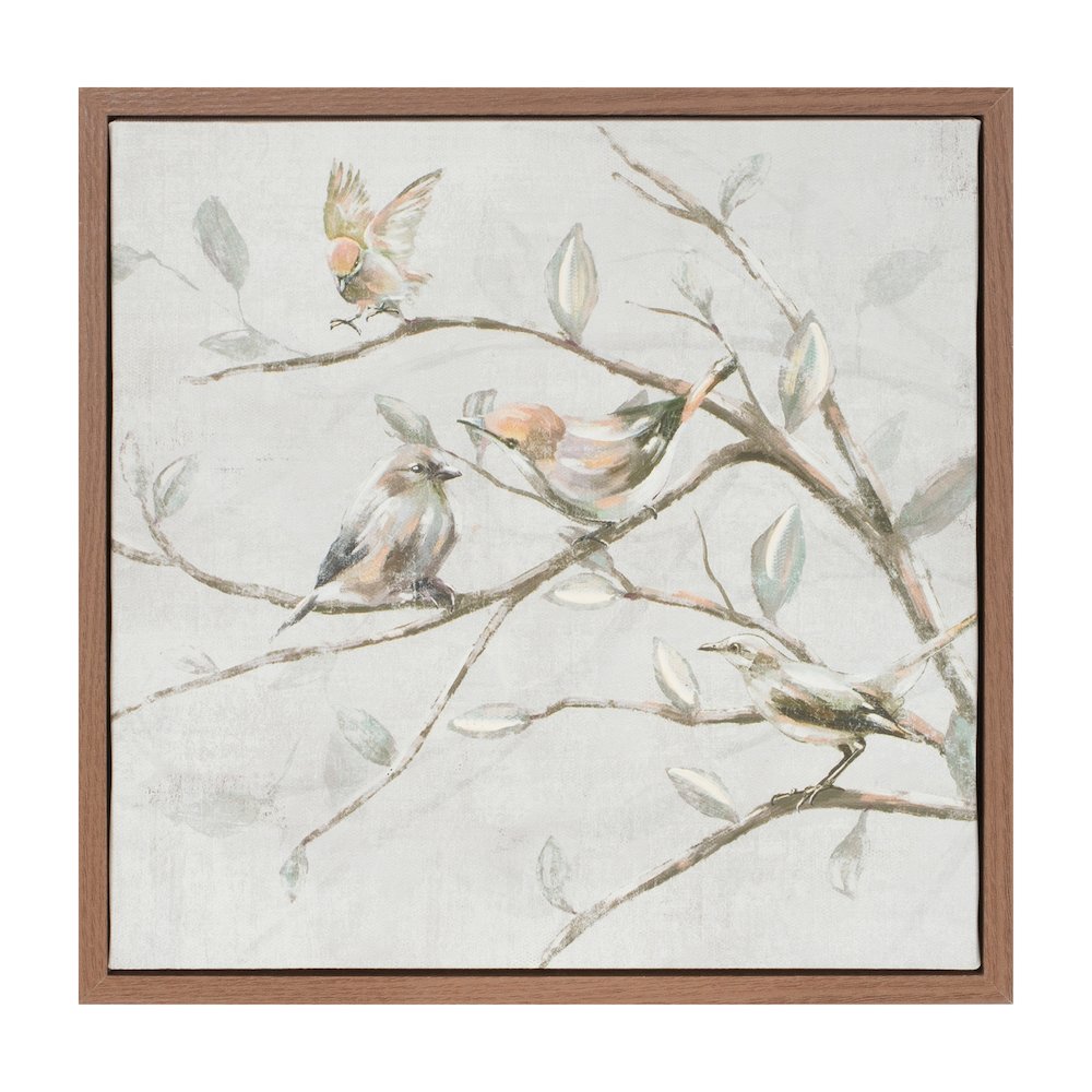 Framed Birds on Branches Canvas Art (Set of 2). Picture 4