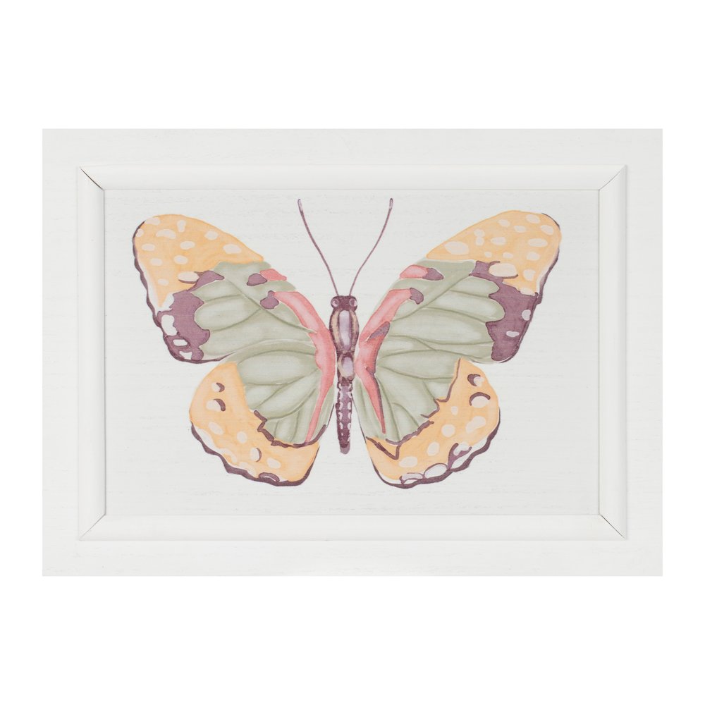 Framed Bird and Butterfly Wall Plaque (Set of 2). Picture 3