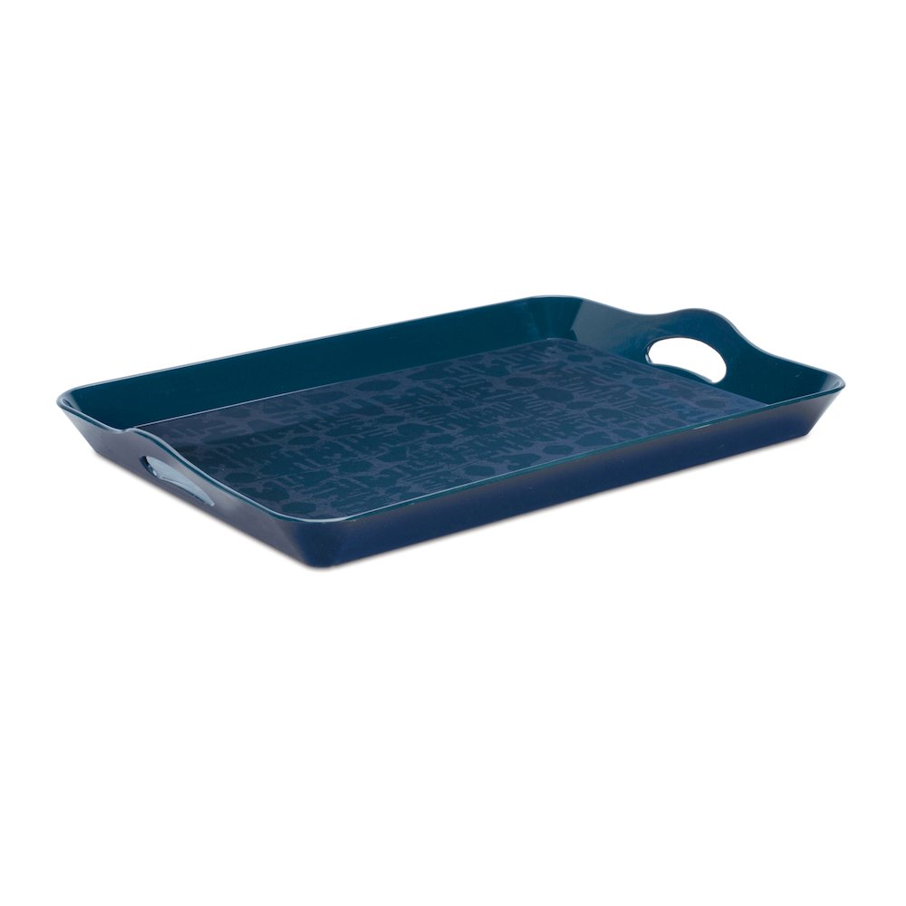 Abstract Geometric Print Tray 17"L. Picture 1