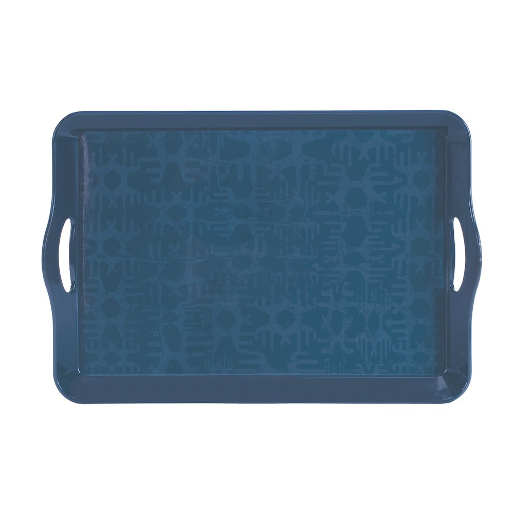 Abstract Geometric Print Tray 17"L. Picture 2