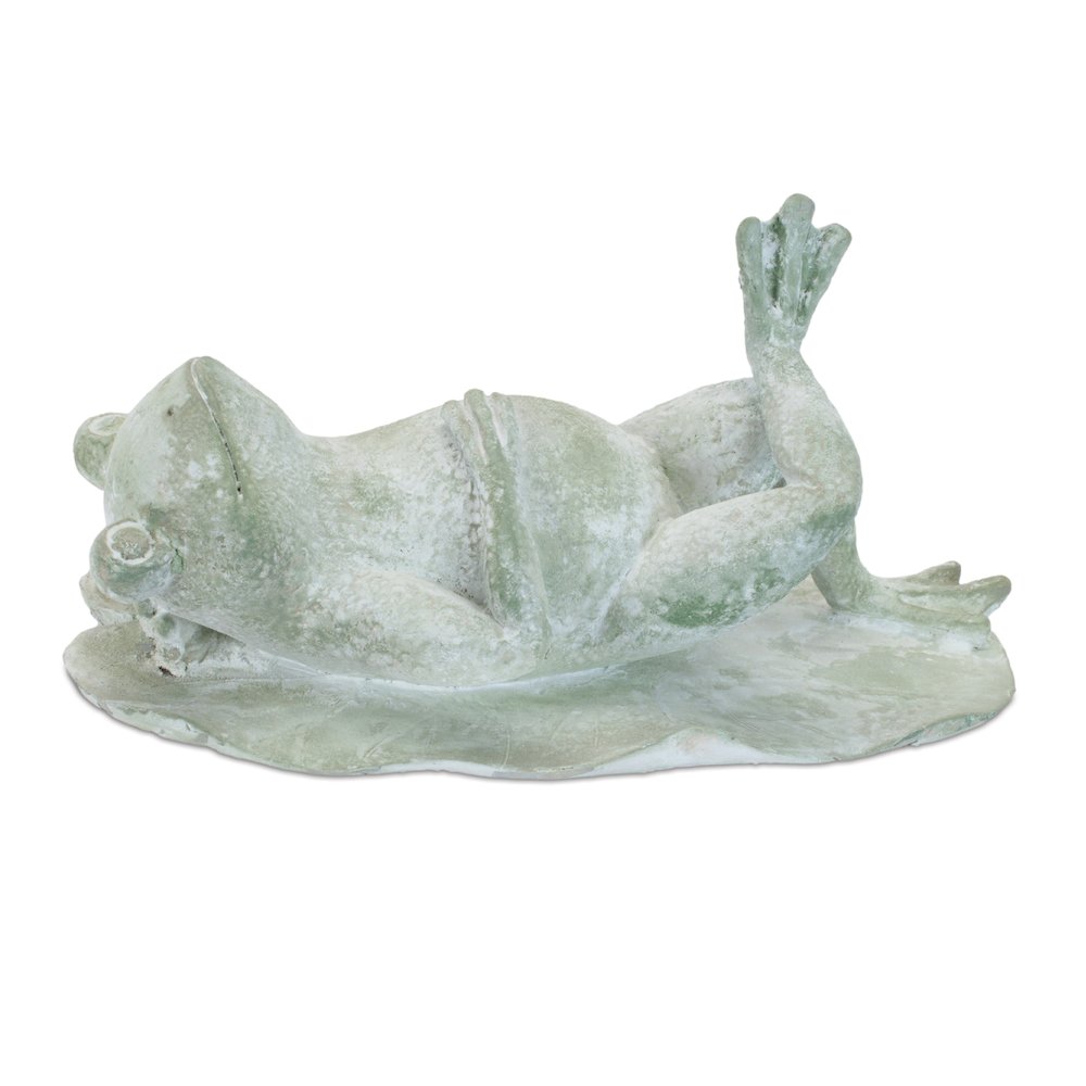 Laying Frog Figurine (Set of 4). Picture 1