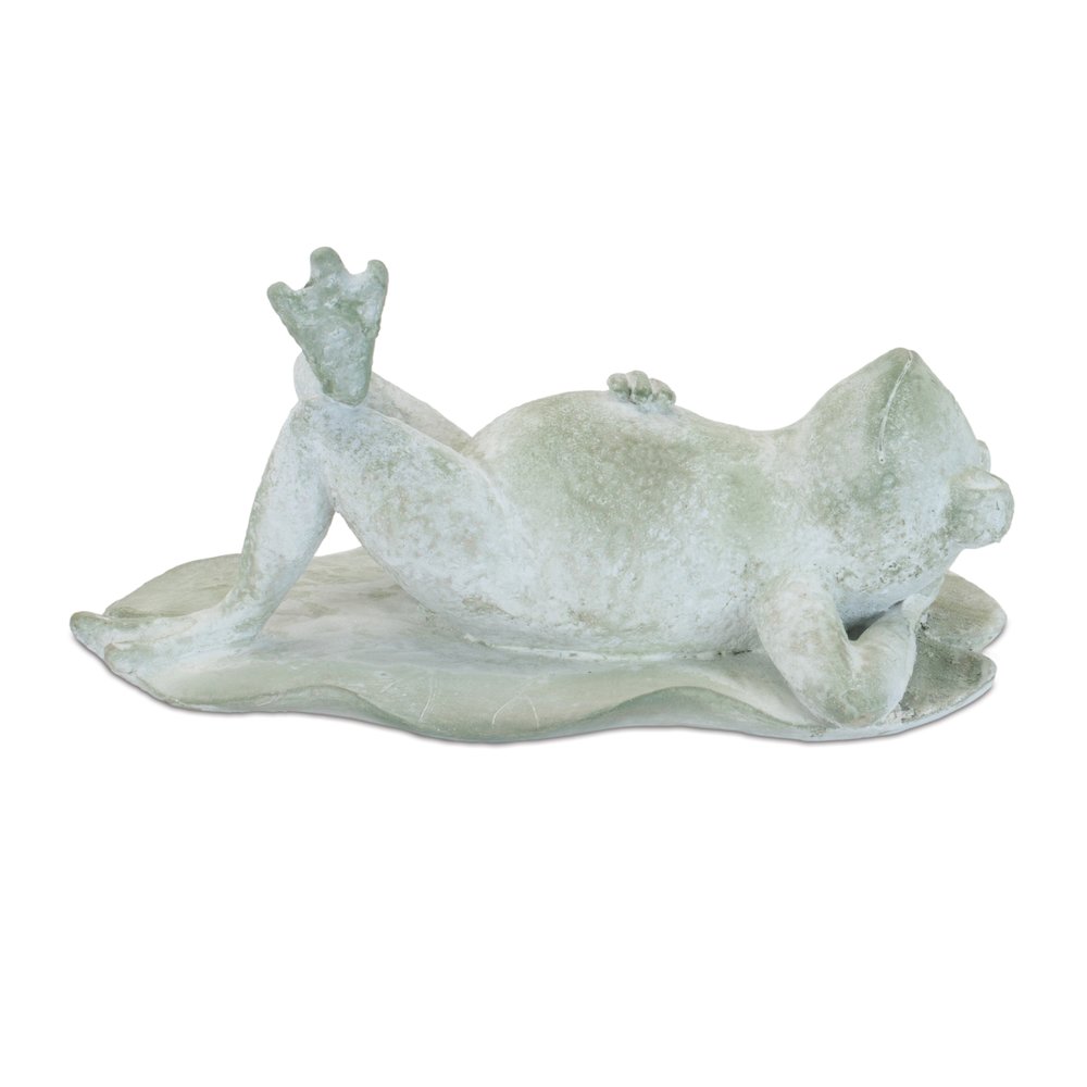 Laying Frog Figurine (Set of 4). Picture 3