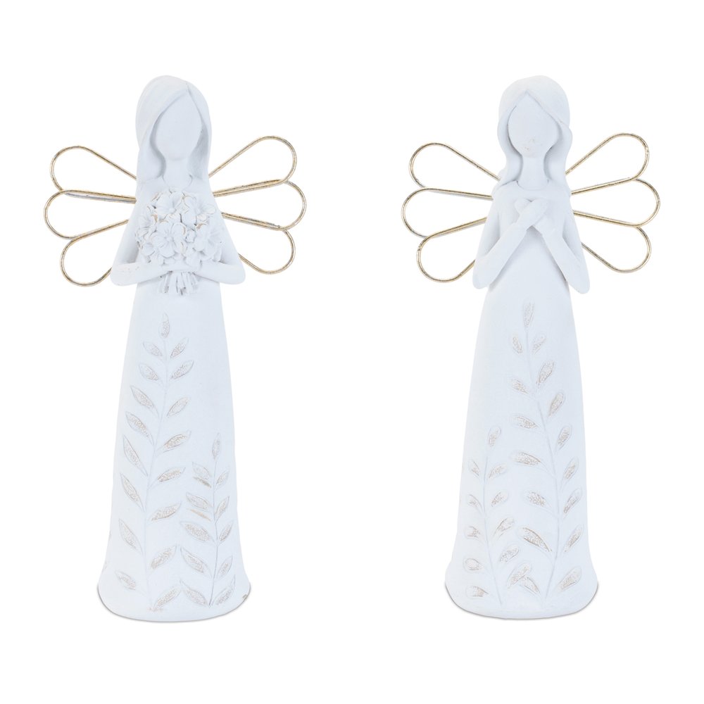 Etched Angel Figurine (Set of 4). Picture 1