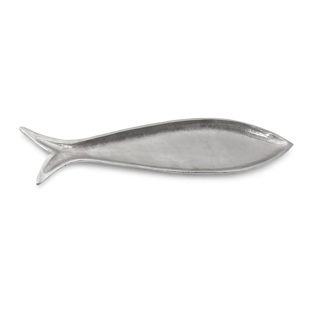 Metallic Aluminum Fish Platter 23.5"L. Picture 1