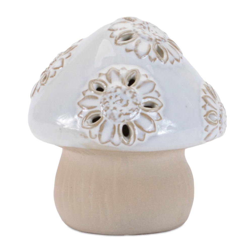 Porcelain Mushroom Decor (Set of 6). Picture 4