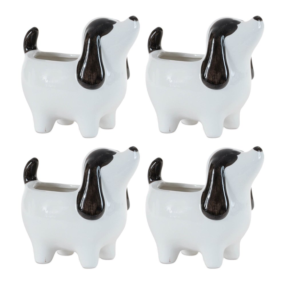 Puppy Dog Planter (Set of 4). Picture 2