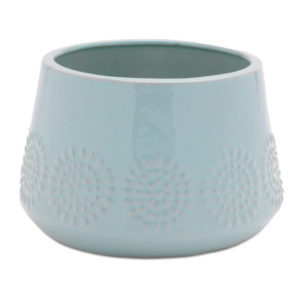 Ceramic Starburst Pattern Planter (Set of 2). Picture 2