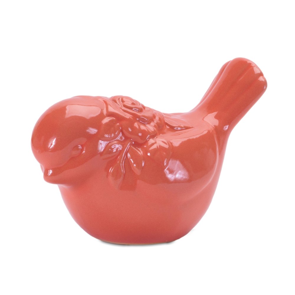 Ceramic Floral Bird Figurine (Set of 6). Picture 4
