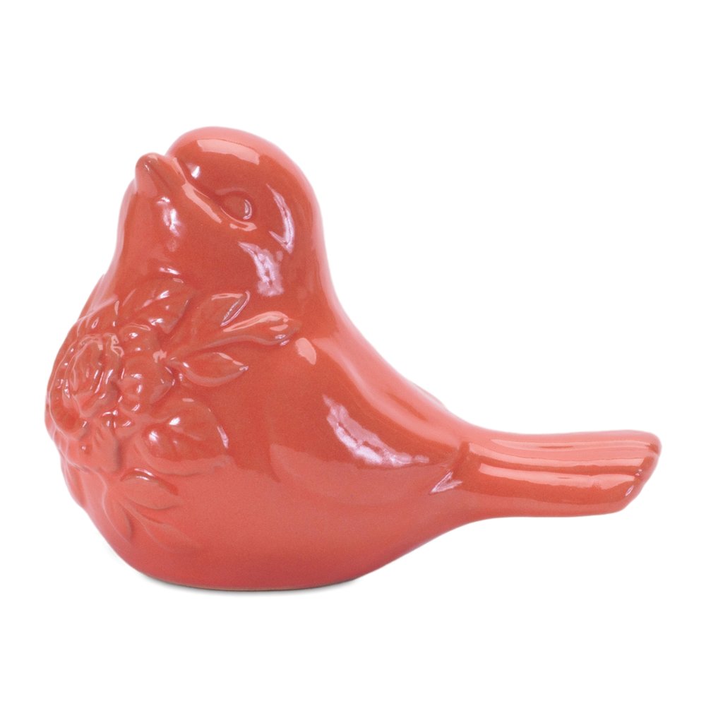 Ceramic Floral Bird Figurine (Set of 6). Picture 5