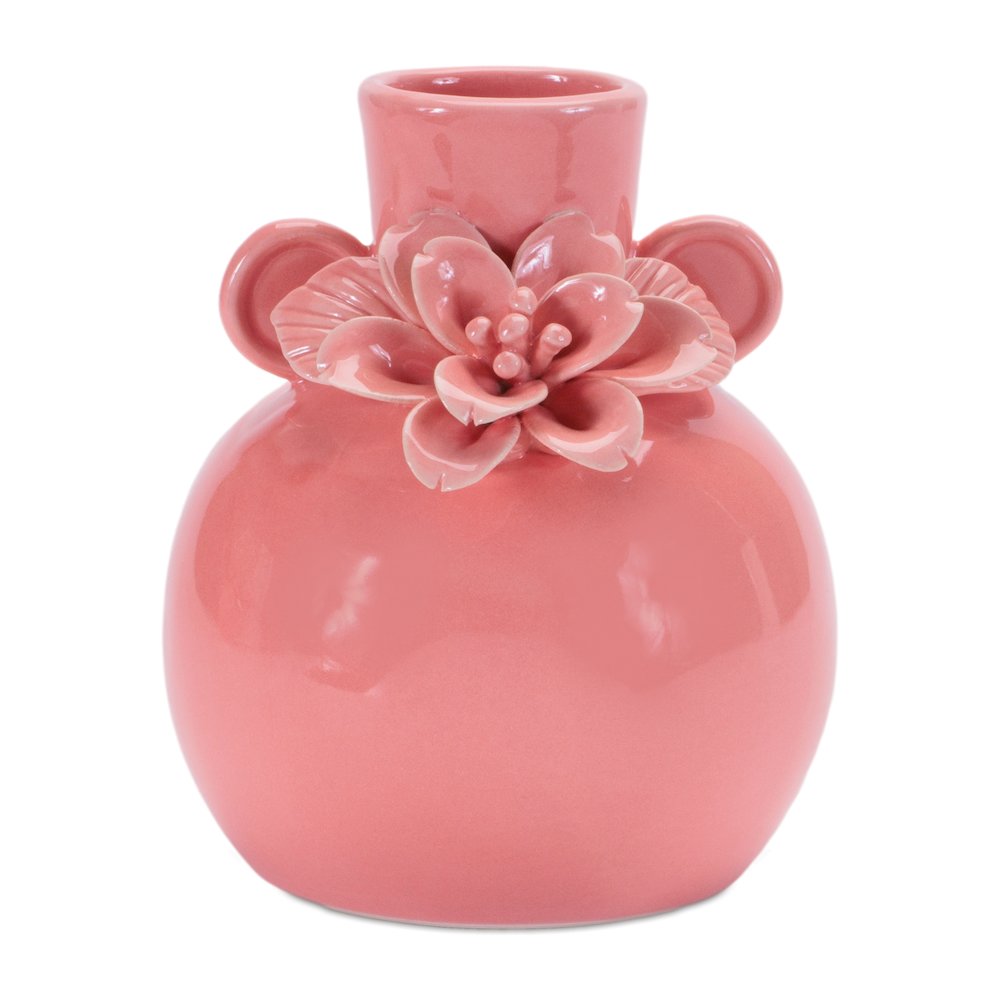 Storeware Bud Vase with Floral Accent (Set of 2). Picture 1