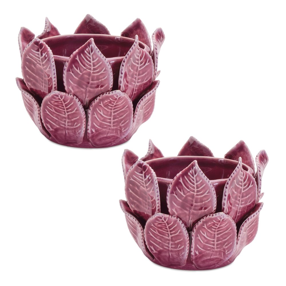 Storeware Bud Vase with Leaves Accent (Set of 2). Picture 4