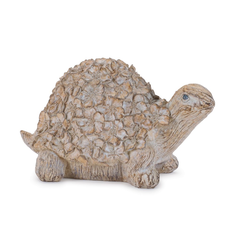 Floral Turtle and Snail Decor (Set of 2). Picture 4