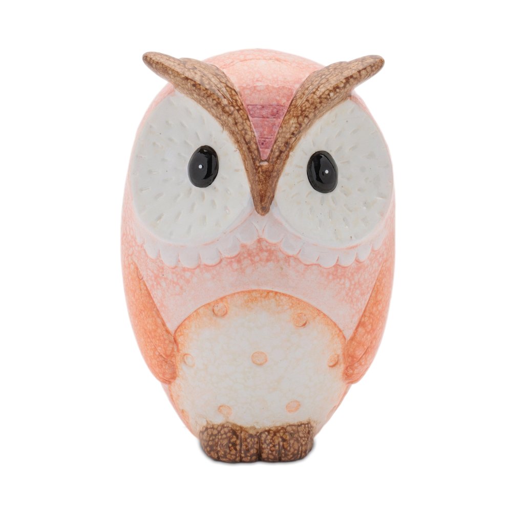 Terra Cotta Owl Decor (Set of 3). Picture 3