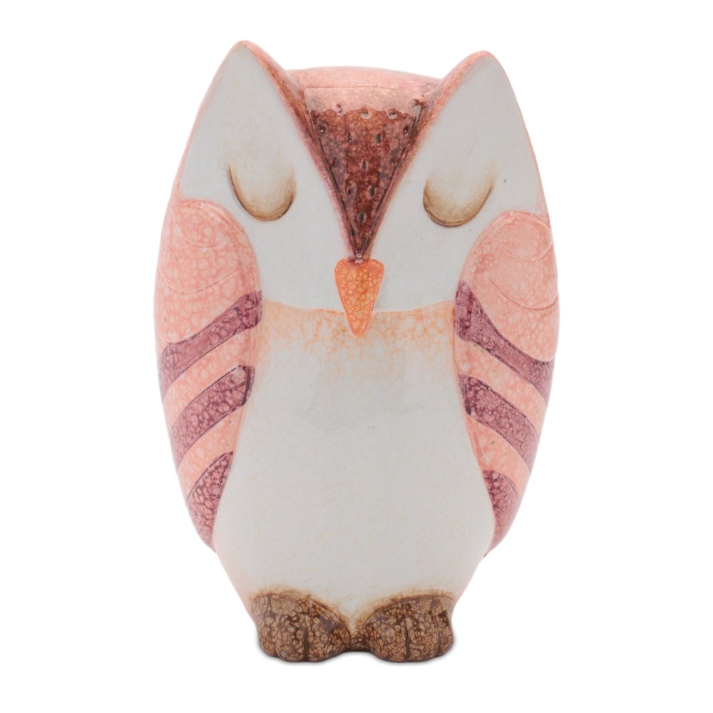 Terra Cotta Owl Decor (Set of 3). Picture 4