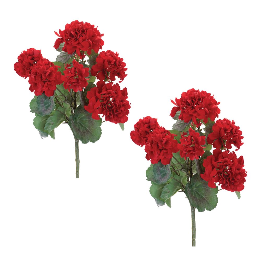Geranium Floral Bush (Set of 2). Picture 3