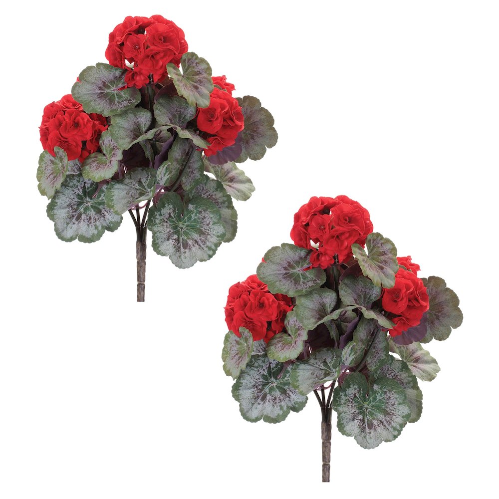 Geranium Floral Bush (Set of 2). Picture 5