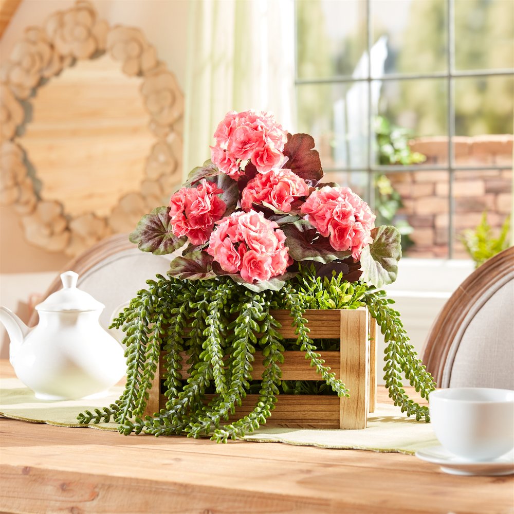 Geranium Floral Bush (Set of 2). Picture 2