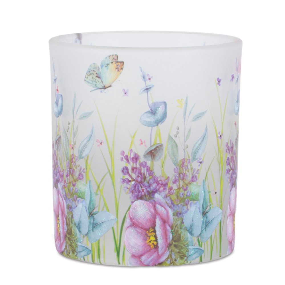 Floral Butterfly Votive Candle Holder (Set of 6). Picture 3