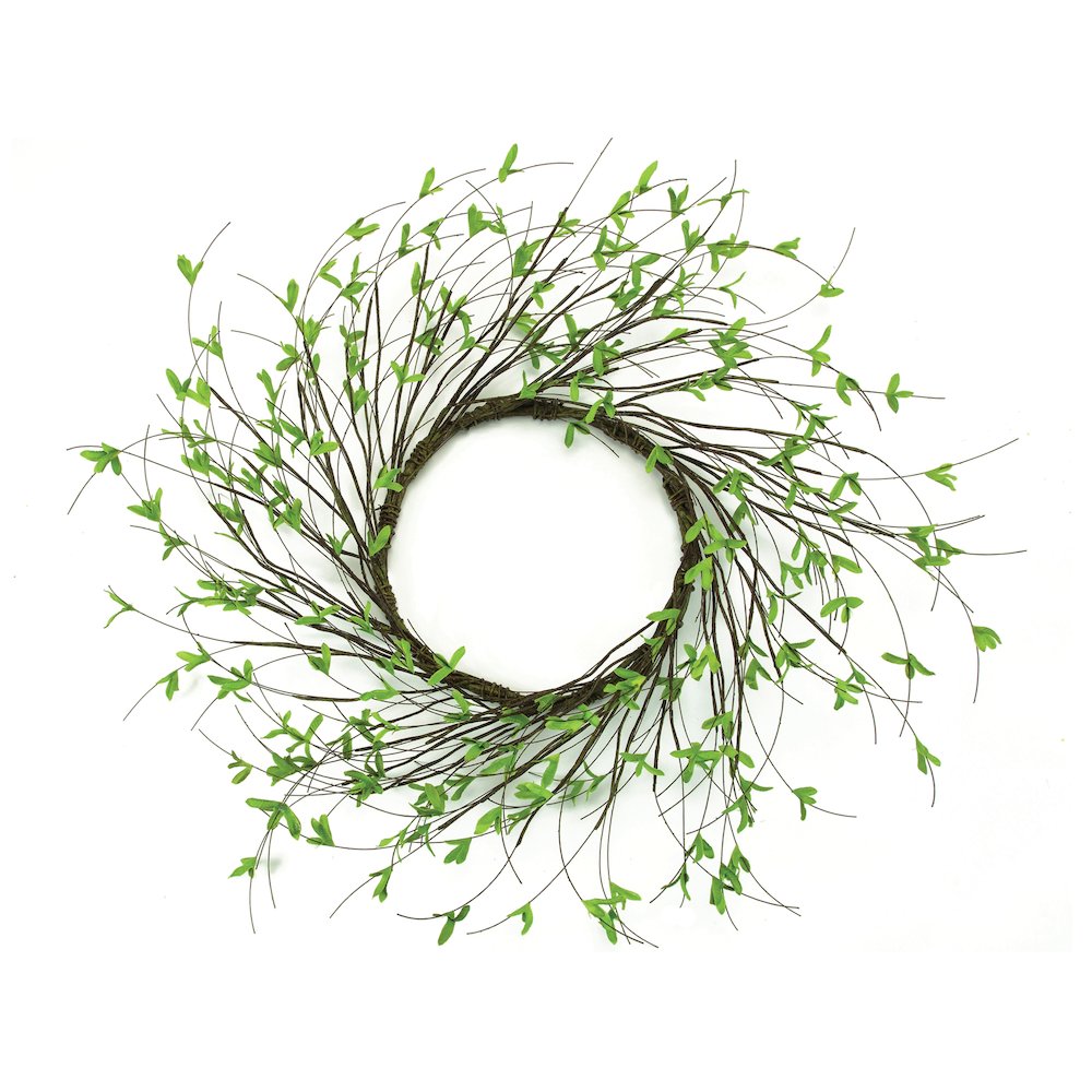 Mini Leaf Twig Wreath 22"D. Picture 1