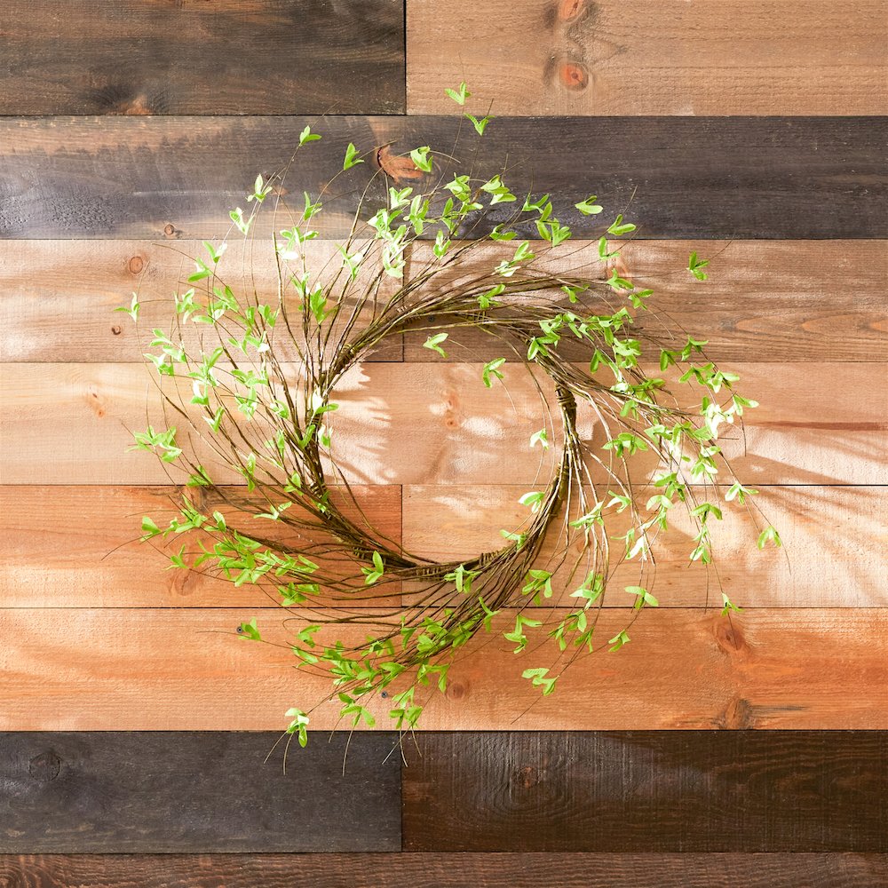 Mini Leaf Twig Wreath 22"D. Picture 3