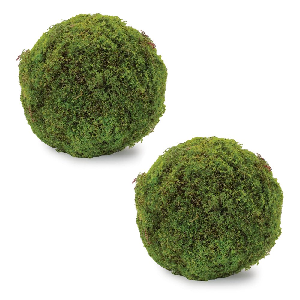 Faux Moss Orb (Set of 2). Picture 2