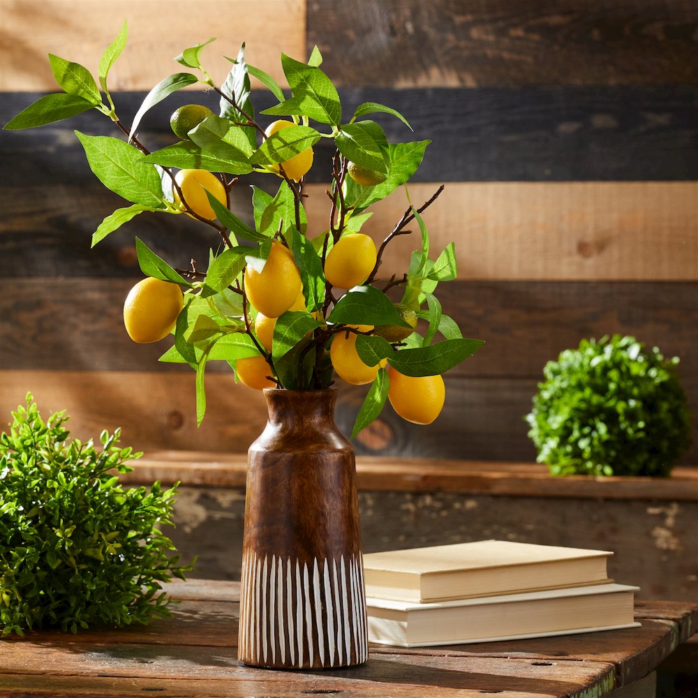 Lemon Fruit Foliage Branch (Set of 6). Picture 2