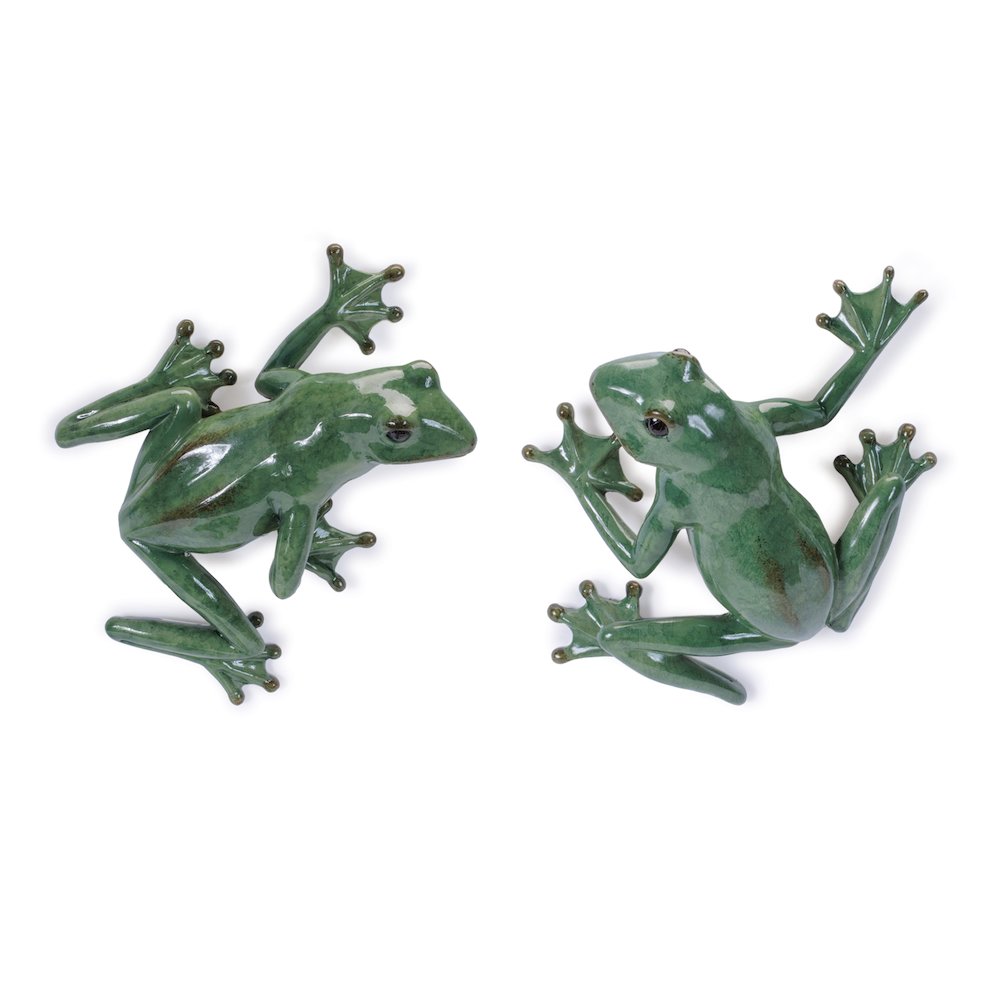 Stone Garden Frog Wall Accent (Set of 2). Picture 1
