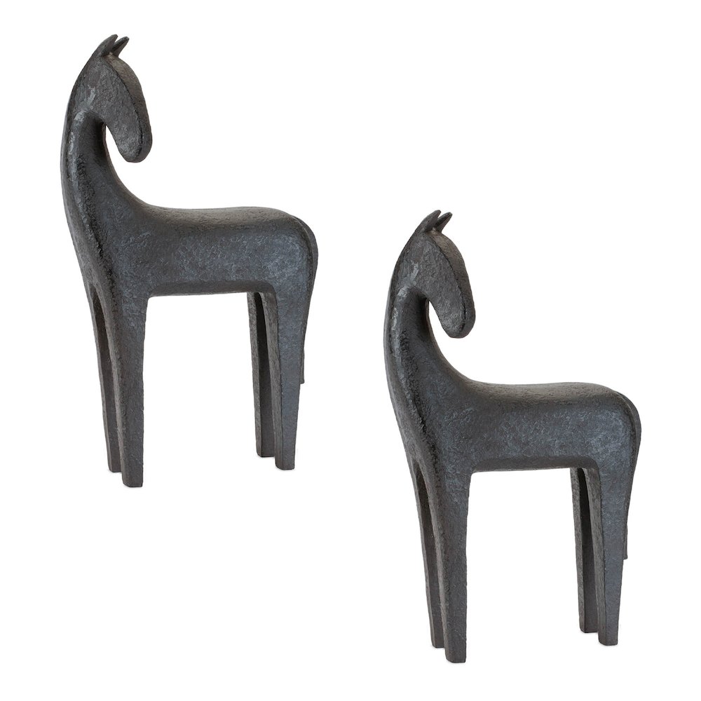 Modern Horse Statue (Set of 2). Picture 2
