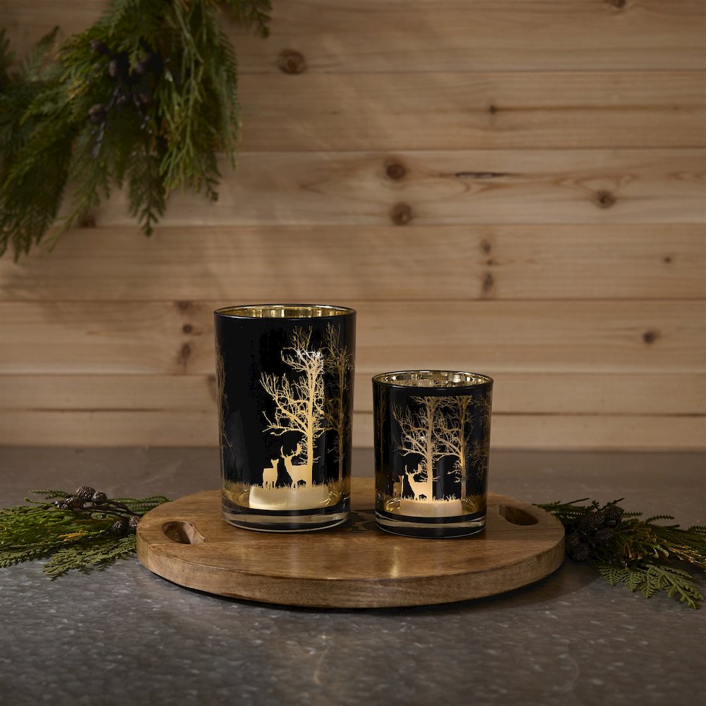 Mossy Oak Deer Candle Holder (Set of 2). Picture 2