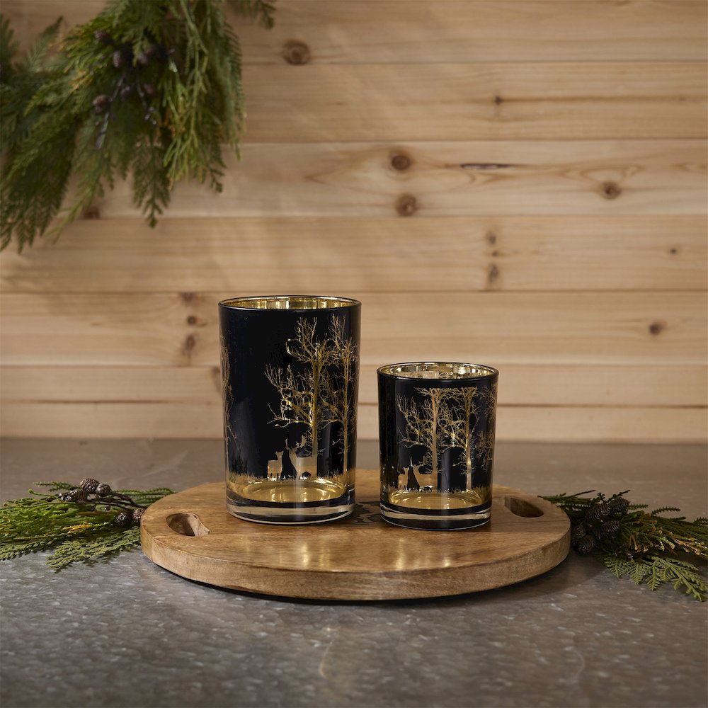 Mossy Oak Deer Candle Holder (Set of 2). Picture 3