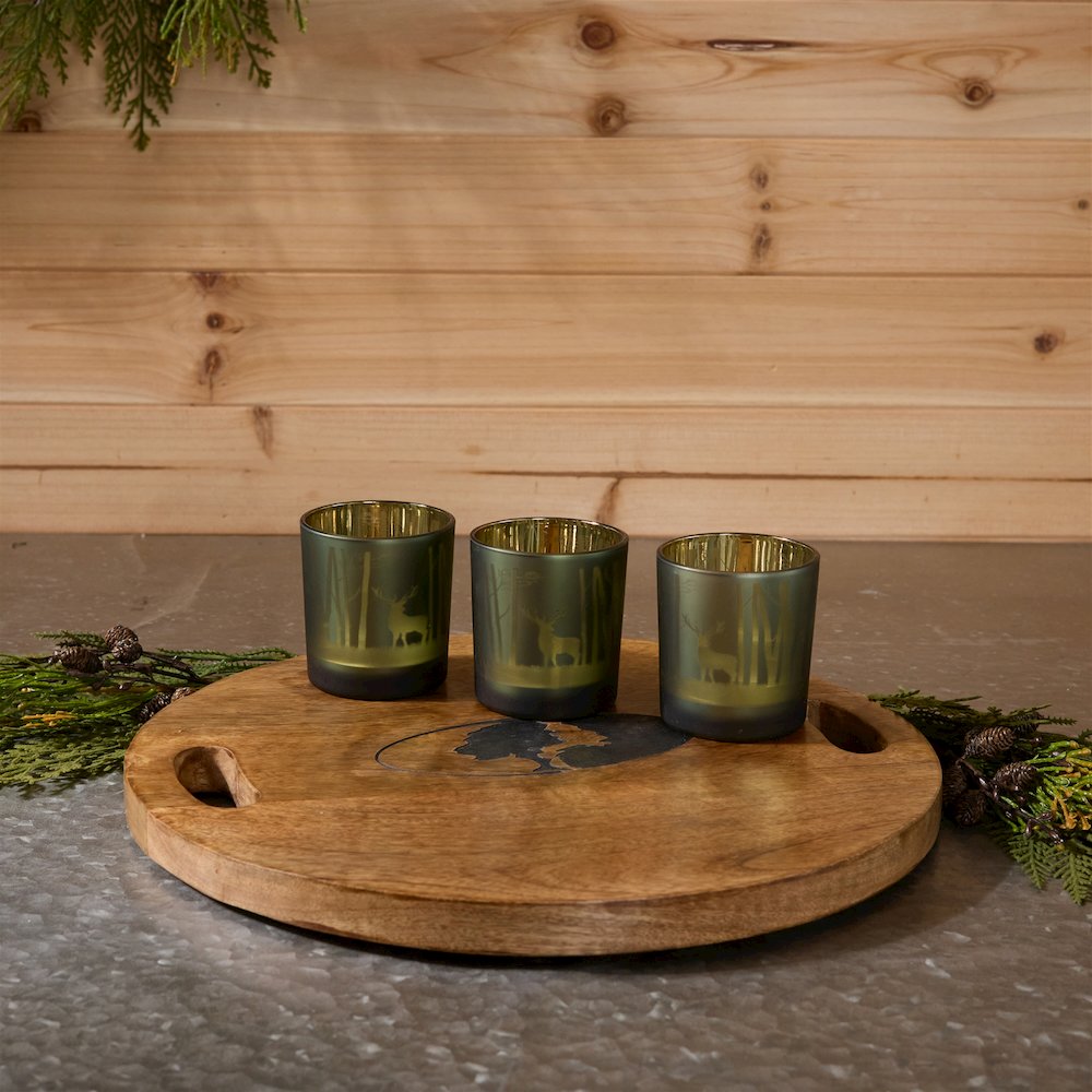 Mossy Oak Deer Votive (Set of 3). Picture 3