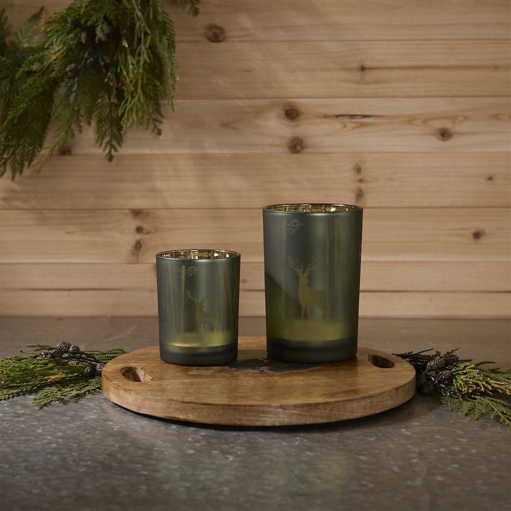 Mossy Oak Deer Candle Holder (Set of 2). Picture 3
