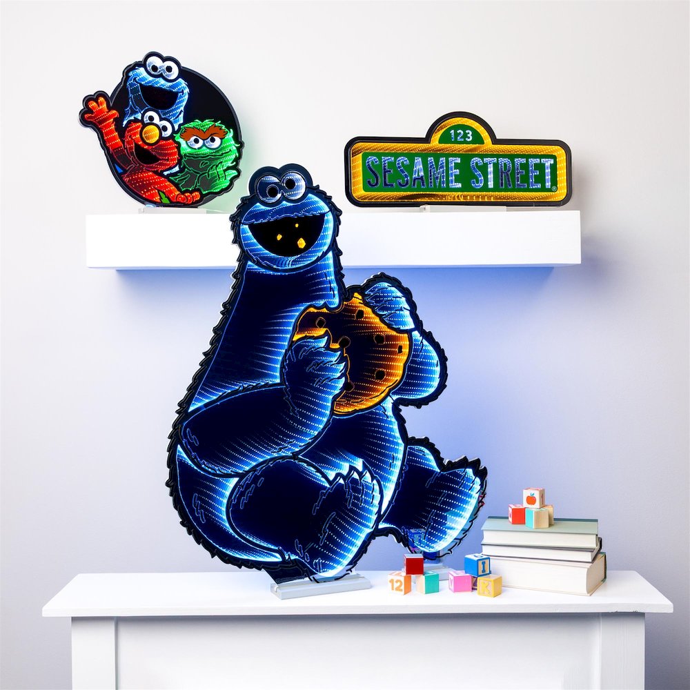 Sesame Street Cookie Monster Ekkolight 35”H Acrylic UL Plug. Picture 2