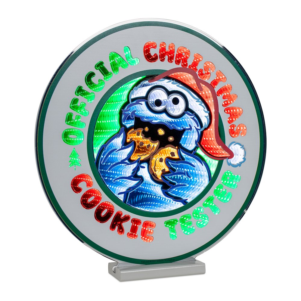 Sesame Street Holiday Cookie Sign Ekkolight 16"H. Picture 1