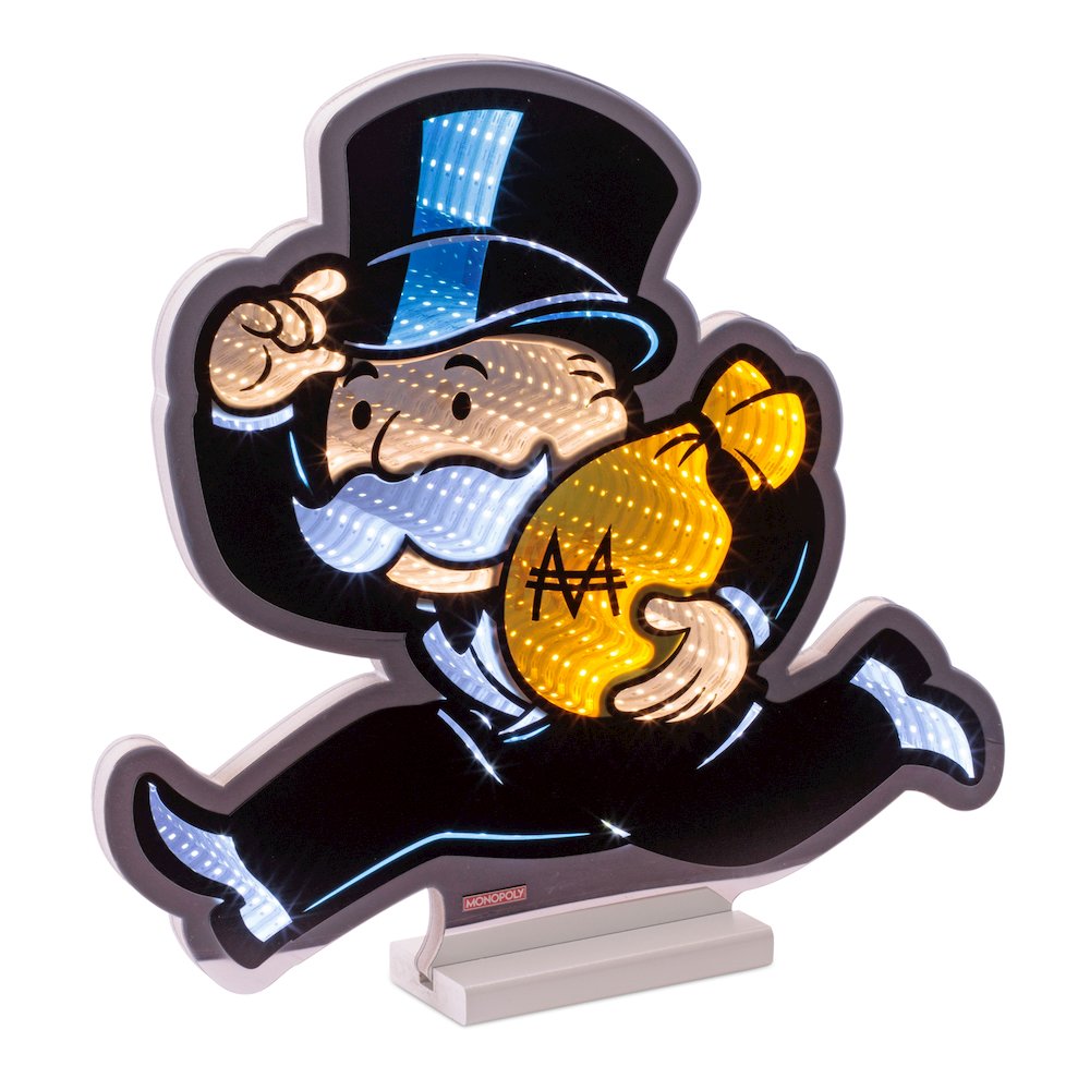 Monopoly Man w/Cash Bag Ekkolight 16"H. Picture 1