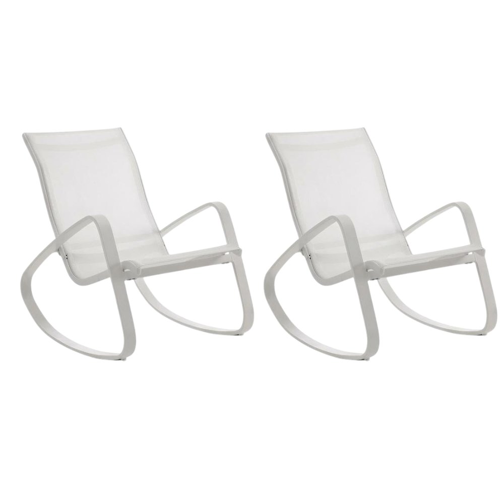 Outdoor Patio Sling Lounge Chair Set Of 2 With Comfortable Armrests. Picture 1